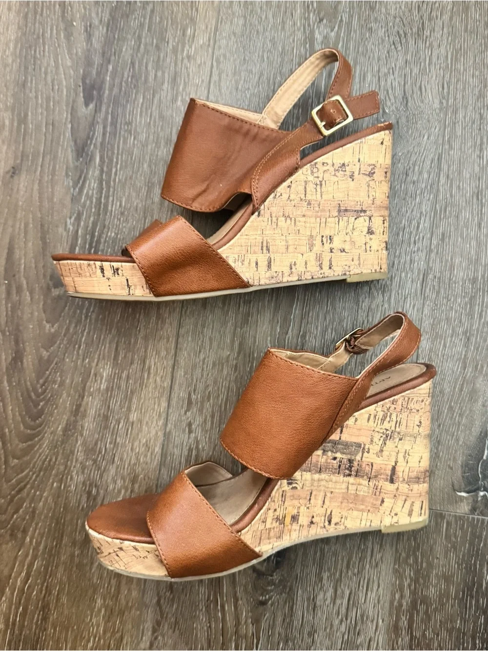 Apt. 9 Kohl’s Brown Cork Wedge Sandals - Women